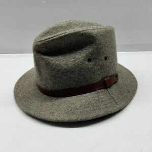 Woolrich Fedora Hat Grey Brown Band *NO SIZE TAG*